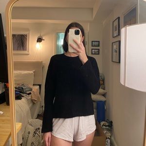 Lululemon Easy Embrace Knit Sweater, Black, Size 4